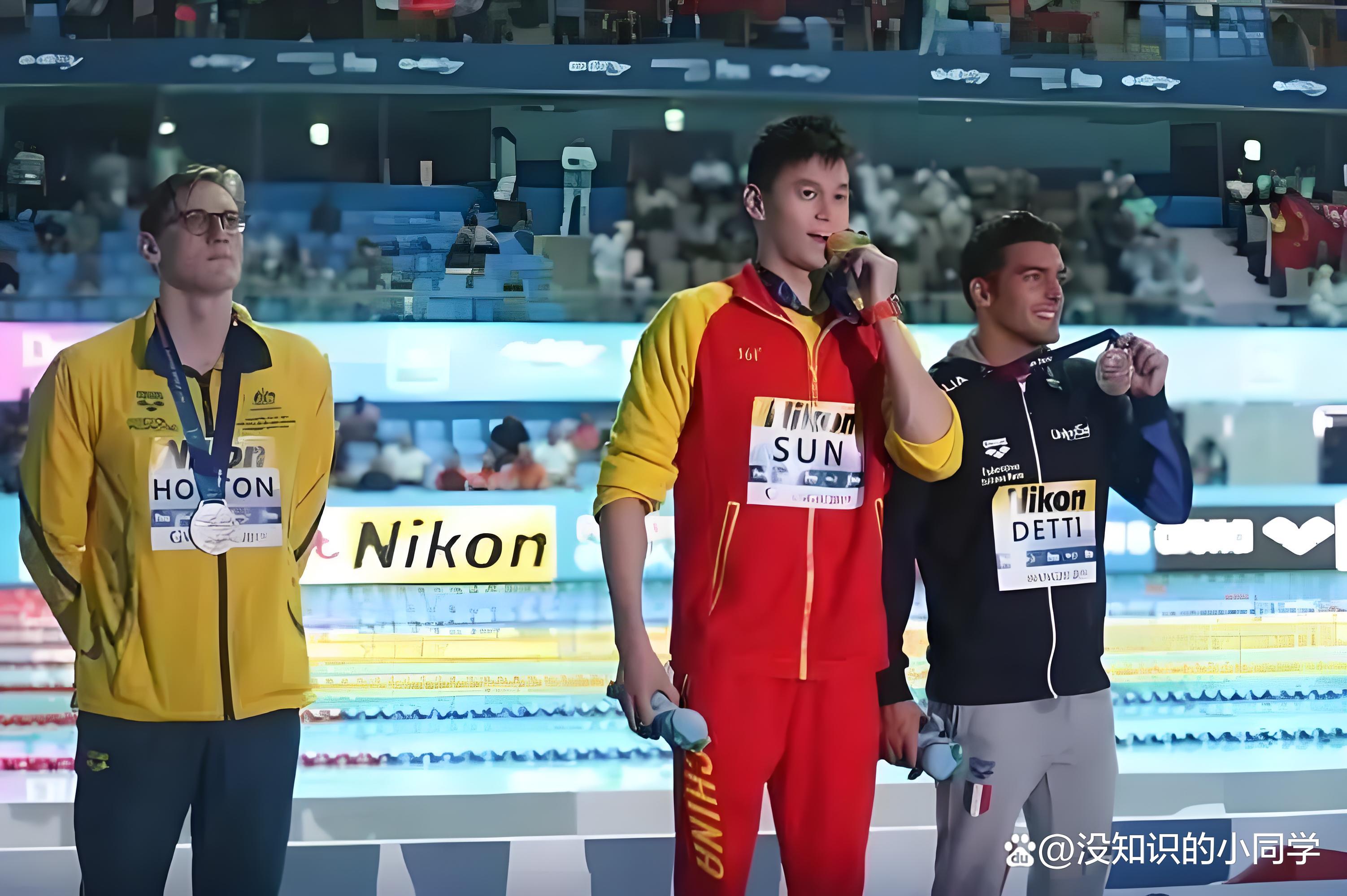 孙杨在伦敦的比赛中伤退